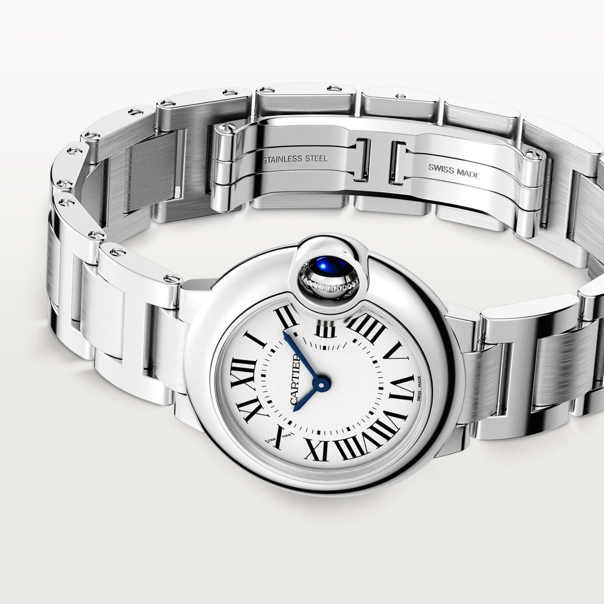 Angled view of Cartier unisex watch