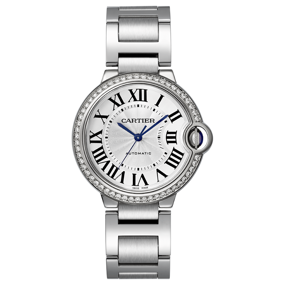 Angled view of Cartier unisex watch