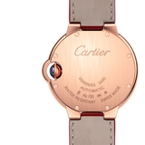 Front view of Cartier unisex rose gold watch