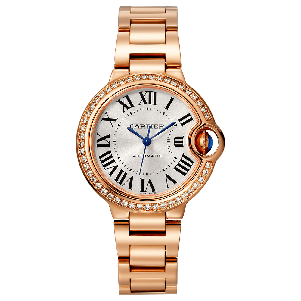 Lifestyle view of Cartier unisex rose gold watch