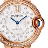 Side view of Cartier unisex rose gold watch