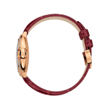Front view of Cartier unisex rose gold watch
