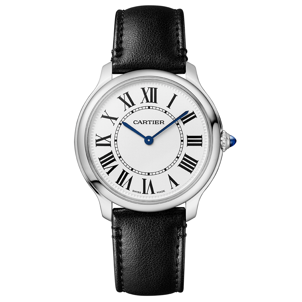 Angled view of Ronde Must Steel unisex watch
