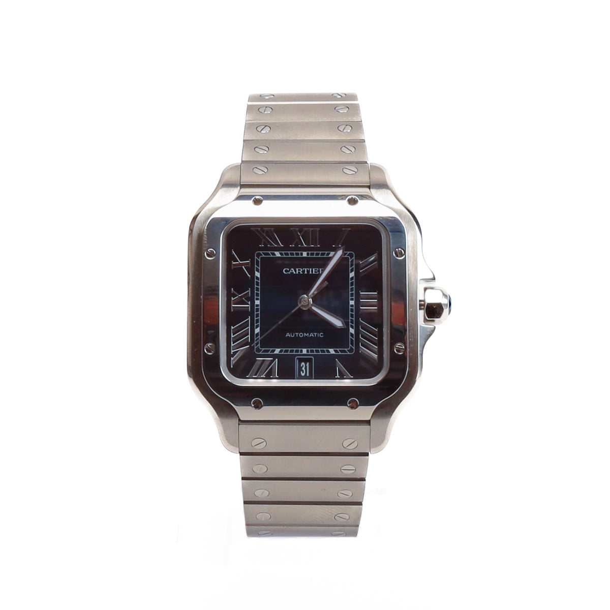 Angled view of Cartier unisex watch