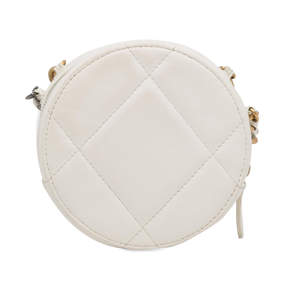 Chanel Bags Chanel 19 Round Clutch with Strap (-CY4gwG) Luxury Designer Leather Handbag
