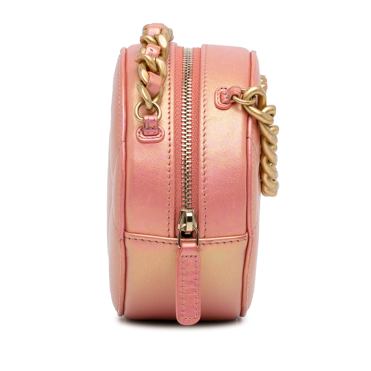 Chanel Bags Chanel 19 Round Lambskin Clutch With Chain (-62C0pv) Premium Designer Shoulder Bag