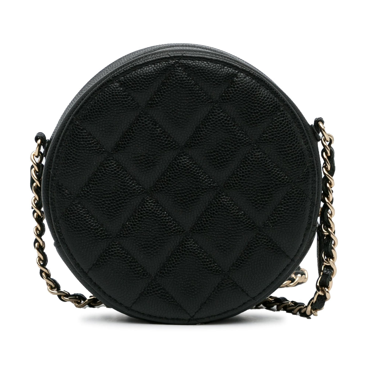 Chanel Bags Chanel Caviar Round Chain Crossbody (-NunLyg) Luxury Designer Leather Handbag