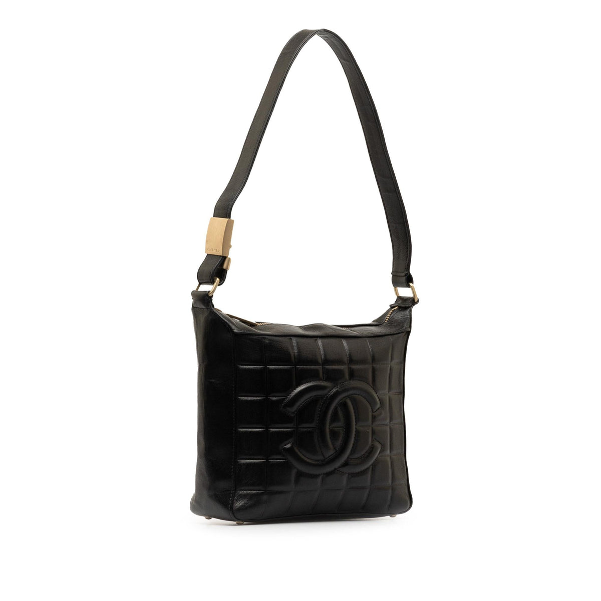 Chanel Bags Chanel Choco Bar Shoulder Bag (-yNIdcr) Elegant Everyday Designer Handbag