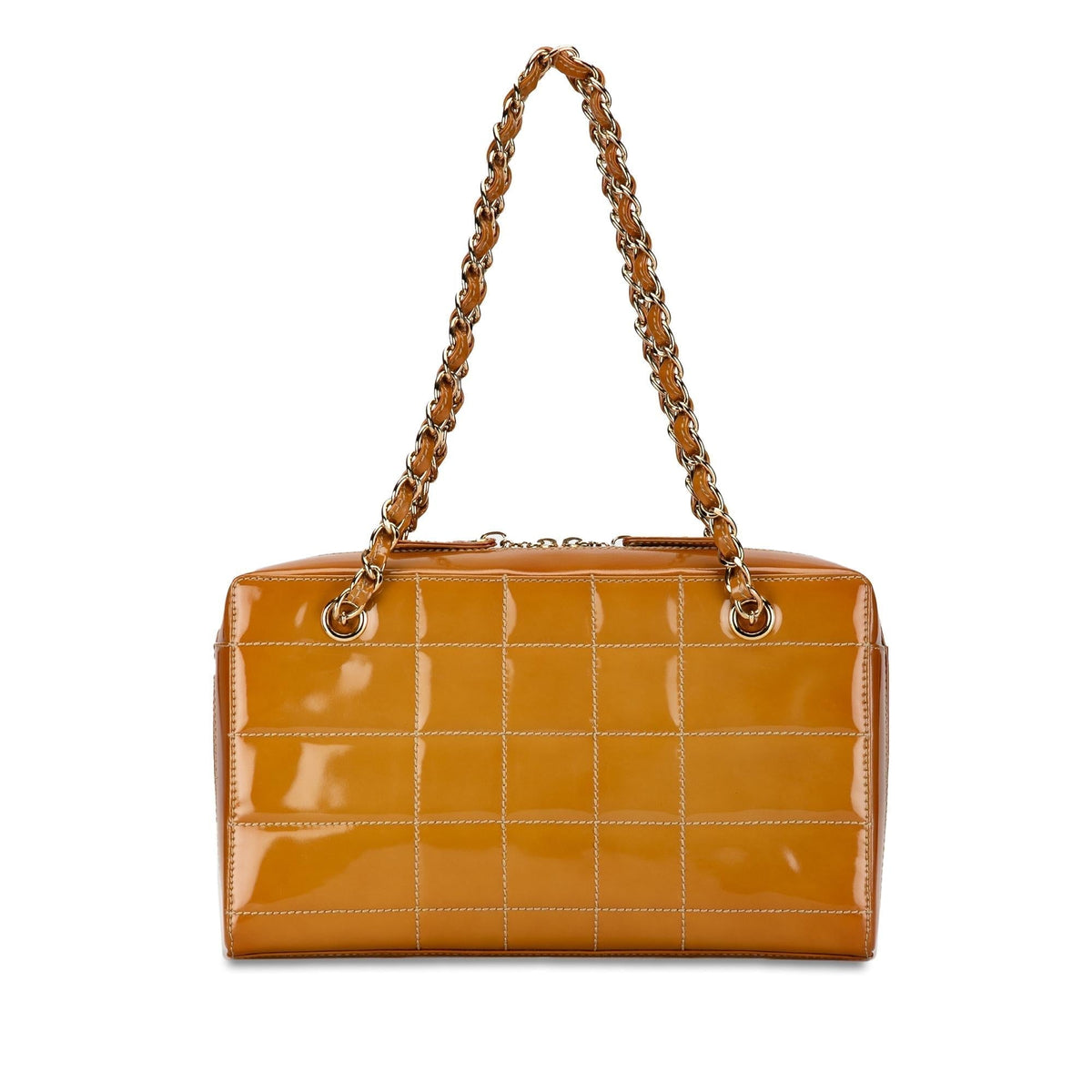 Chanel Bags Chanel Chocolate Bar Patent Shoulder Bag (-tneQSq) Luxury Designer Leather Handbag