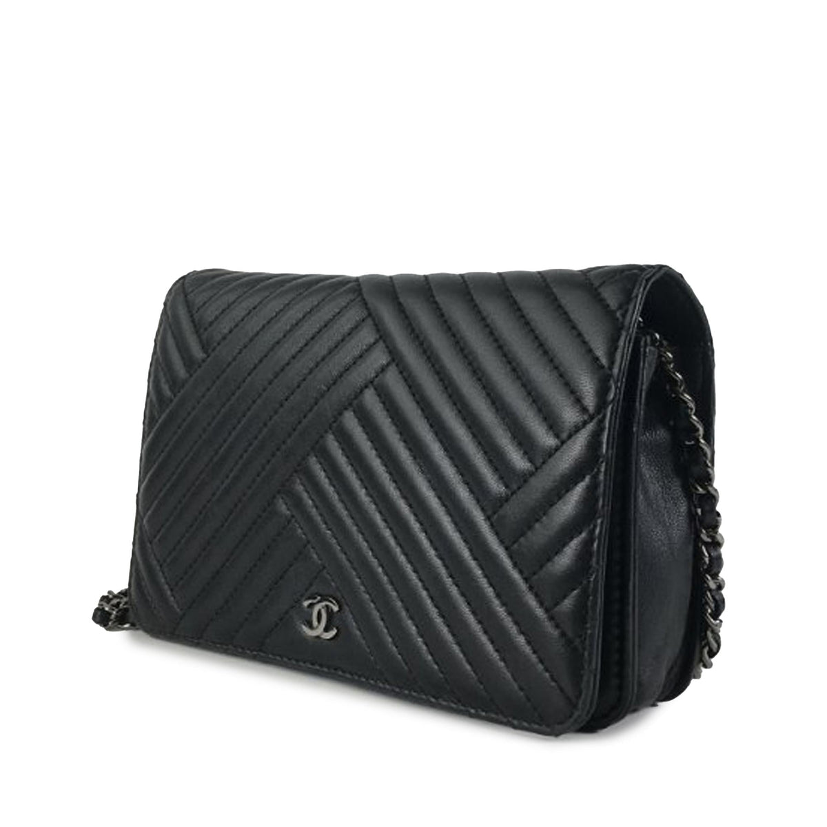 Chanel Wallets? Chanel Crossing Wallet on Chain (-PFbWdZ) Compact Luxury Card Wallet