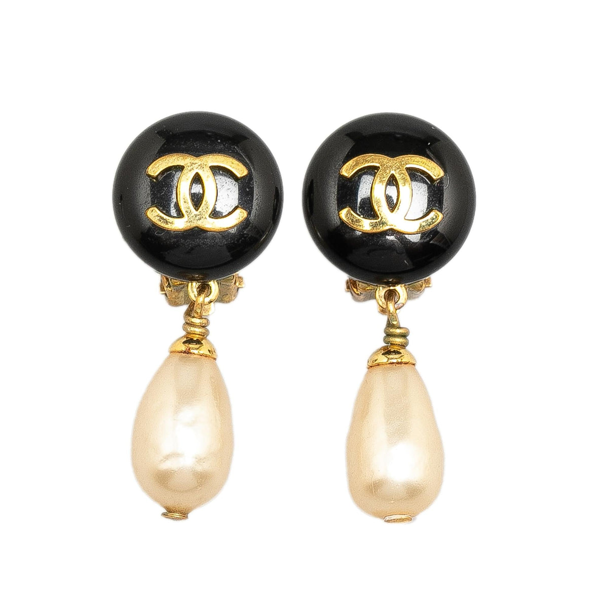 Chanel Jewellery? Chanel Dangling Faux Pearl Clip on Earrings (-xVB7Y6) Luxury Designer Statement Jewellery