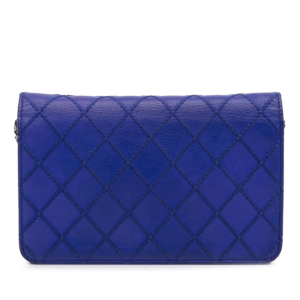 Chanel Wallets? Chanel Lambskin Wild Stitch Wallet on Chain (-IF20c2) Elegant Everyday Leather Wallet