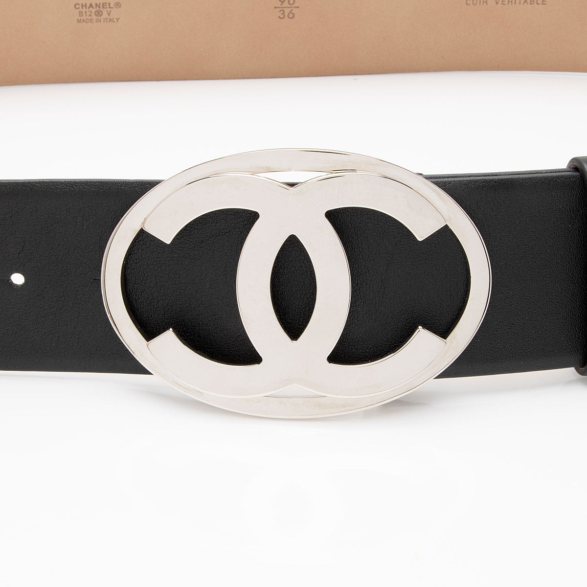 Chanel Belts? Chanel Logo Belt - Size 36 90 (-5KF8I3) Classic Everyday Designer Belt