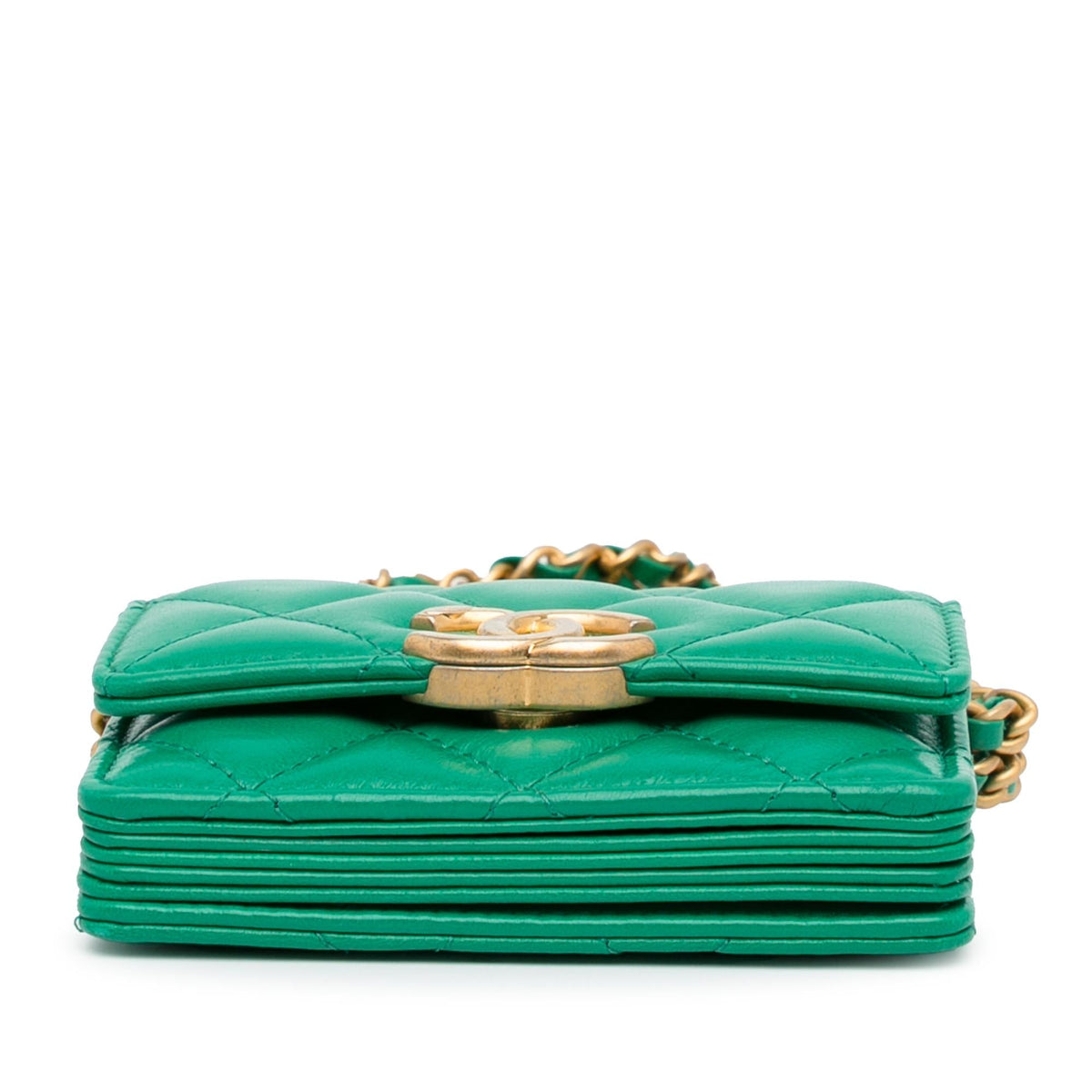 Chanel Bags Chanel Quilted Lambskin Clutch with Chain (-9Em7pa) Elegant Everyday Designer Handbag