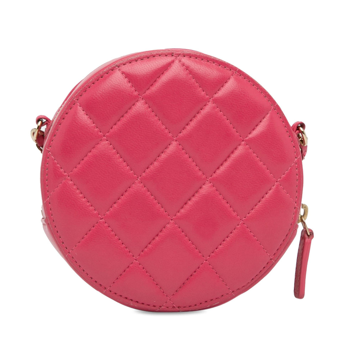 Chanel Bags Chanel Quilted Lambskin Lucky Charms Round Clutch with Chain (-Z9e0hS) Elegant Everyday Designer Handbag