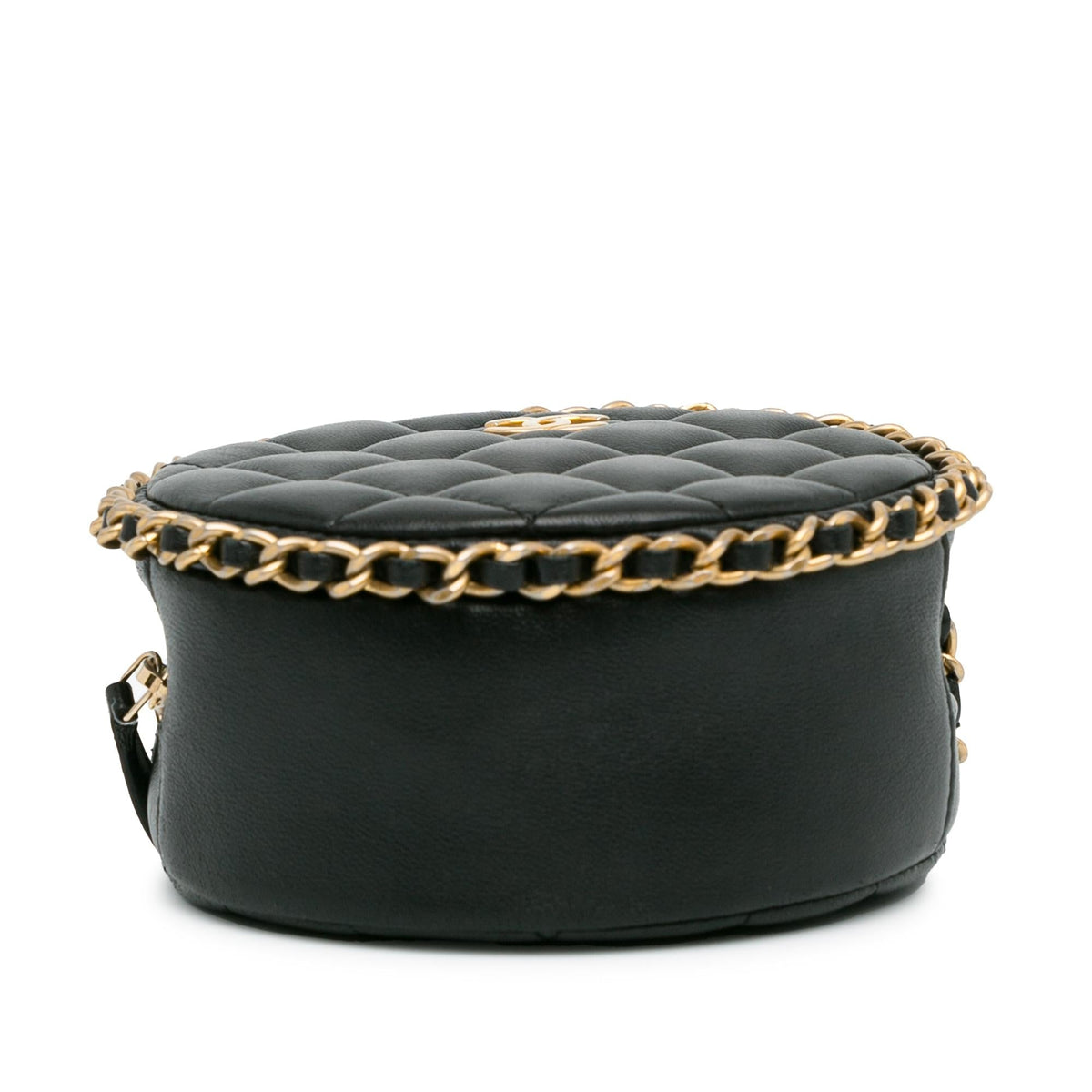 Chanel Bags Chanel Quilted Lambskin Round Chain Around Clutch With Chain (-BsgawS) Premium Designer Shoulder Bag