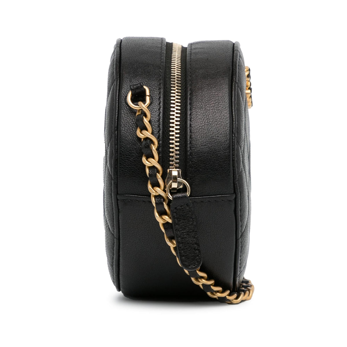Chanel Bags Chanel Quilted Lambskin Round Crossbody (-33ZDhg) Luxury Designer Leather Handbag