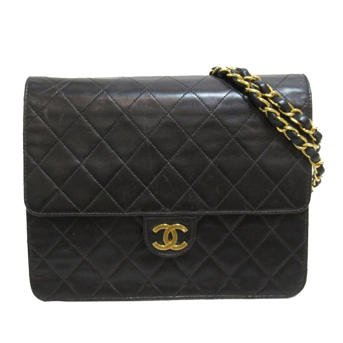 Chanel Bags Chanel Quilted Lambskin Single Flap (-bg41Ud) Luxury Designer Leather Handbag