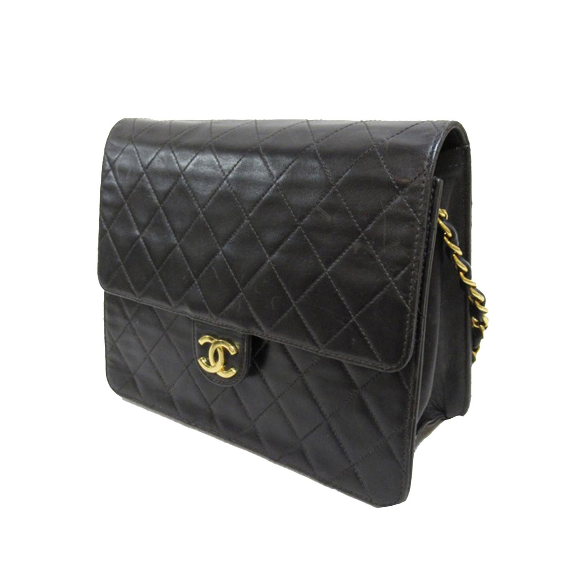 Chanel Bags Chanel Quilted Lambskin Single Flap (-bg41Ud) Luxury Designer Leather Handbag