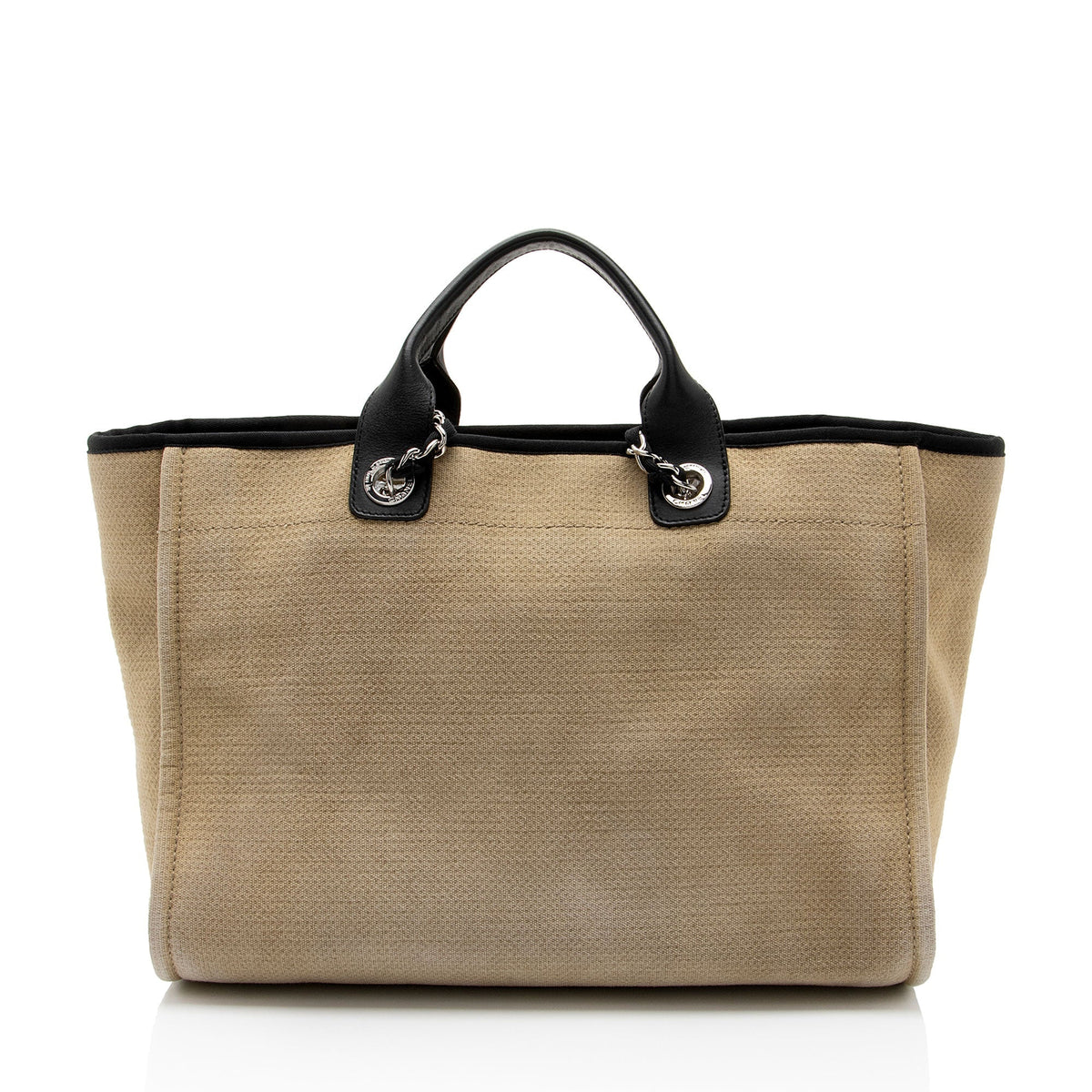 Chanel Bags Chanel Canvas Deauville Medium Tote (-SYyjAd) Elegant Everyday Designer Handbag