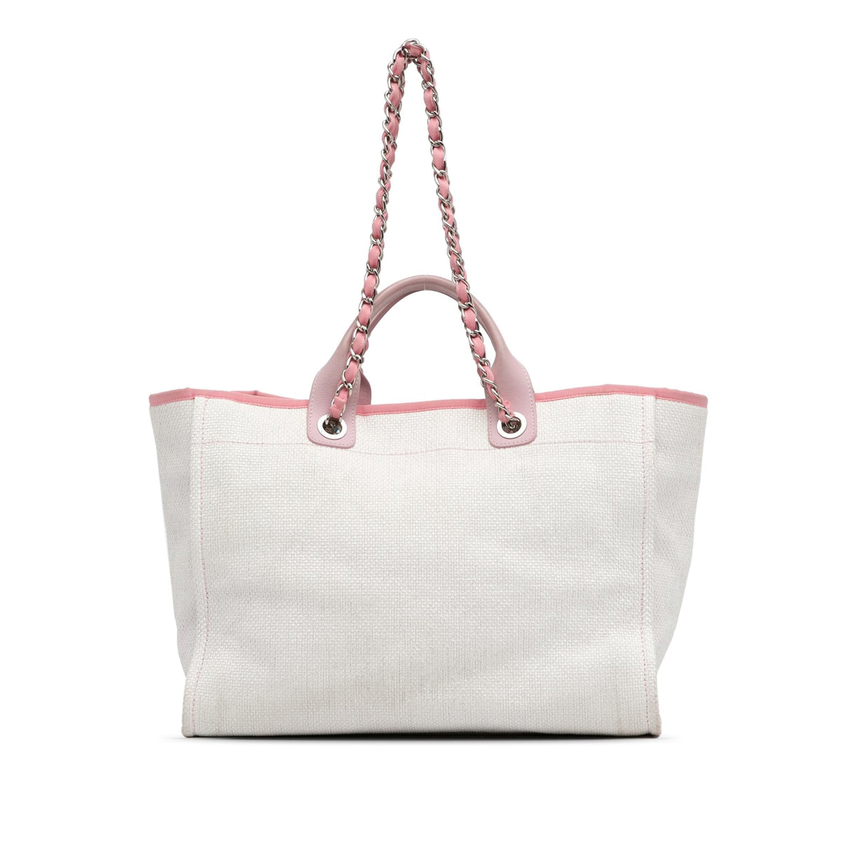Chanel Bags Chanel Canvas Deauville Satchel (-mwl0mY) Luxury Designer Leather Handbag
