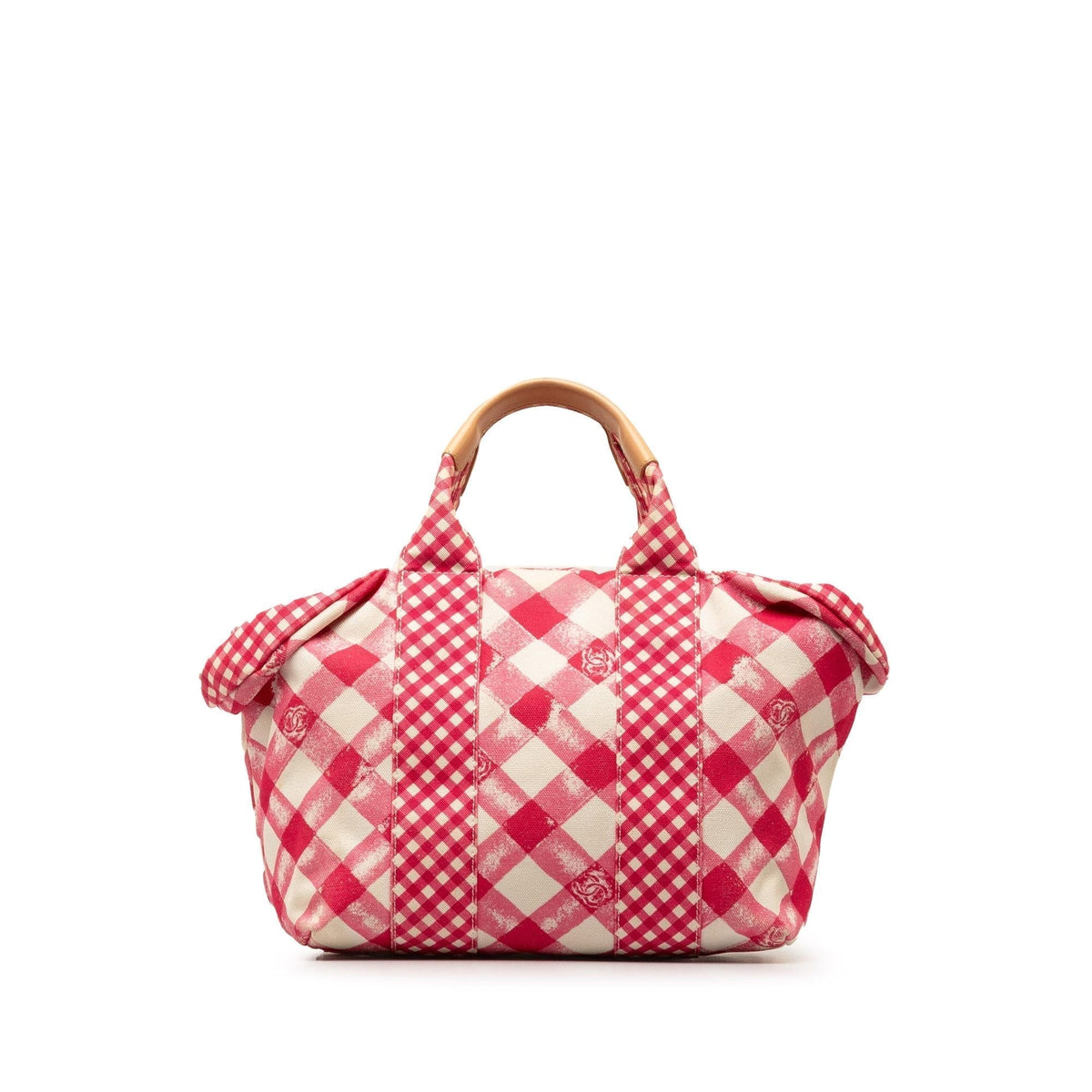 Chanel Bags Chanel Canvas Gingham Tote (-B0uBFu) Elegant Everyday Designer Handbag