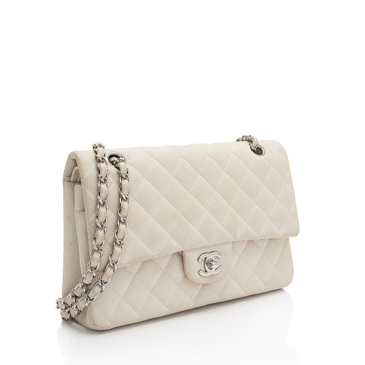 Chanel Bags Chanel Caviar Leather Classic Medium Double Flap Bag (-6uLdtF) Premium Designer Shoulder Bag