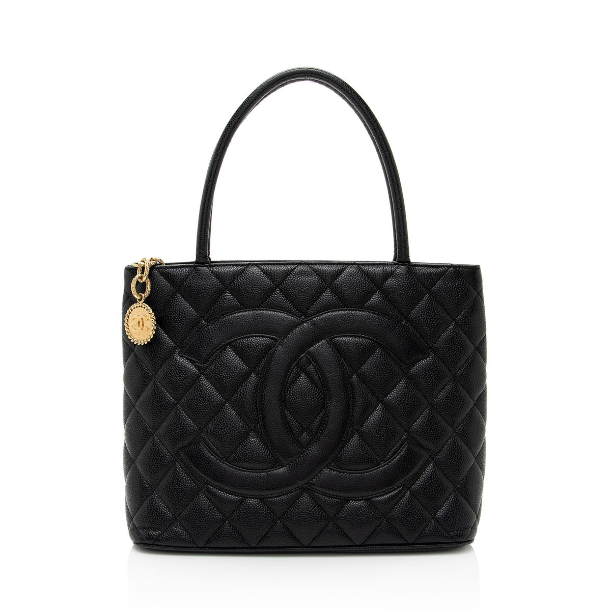 Chanel Bags Chanel Caviar Leather Medallion Tote (-7Ttgip) Elegant Everyday Designer Handbag