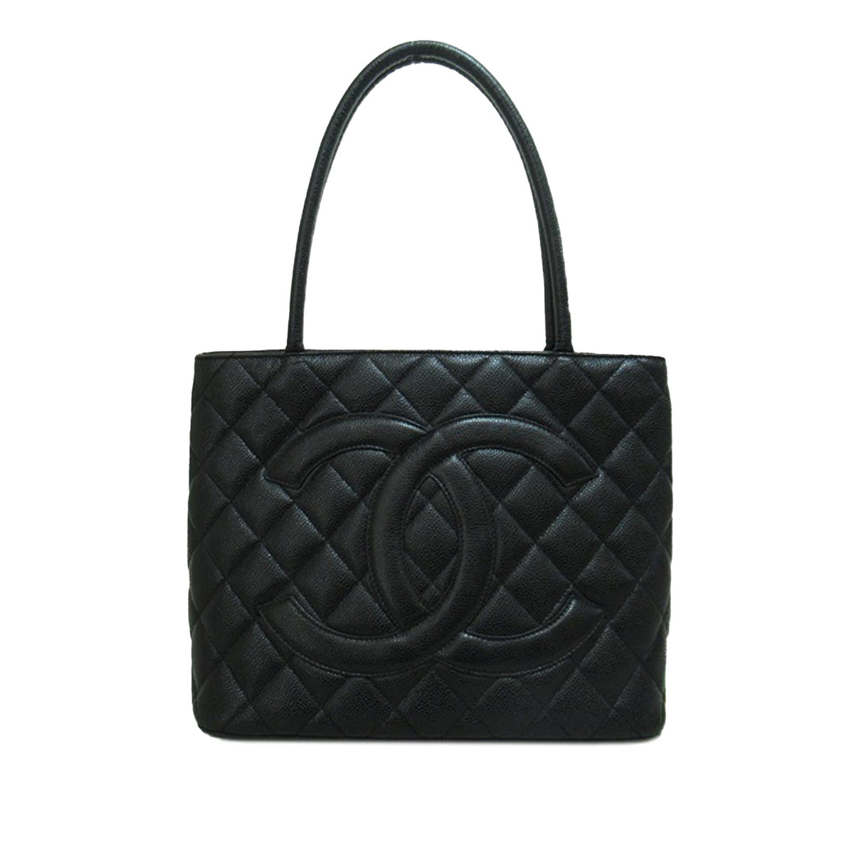 Chanel Bags Chanel Caviar Medallion Tote Bag (-0z0hK1) Luxury Designer Leather Handbag
