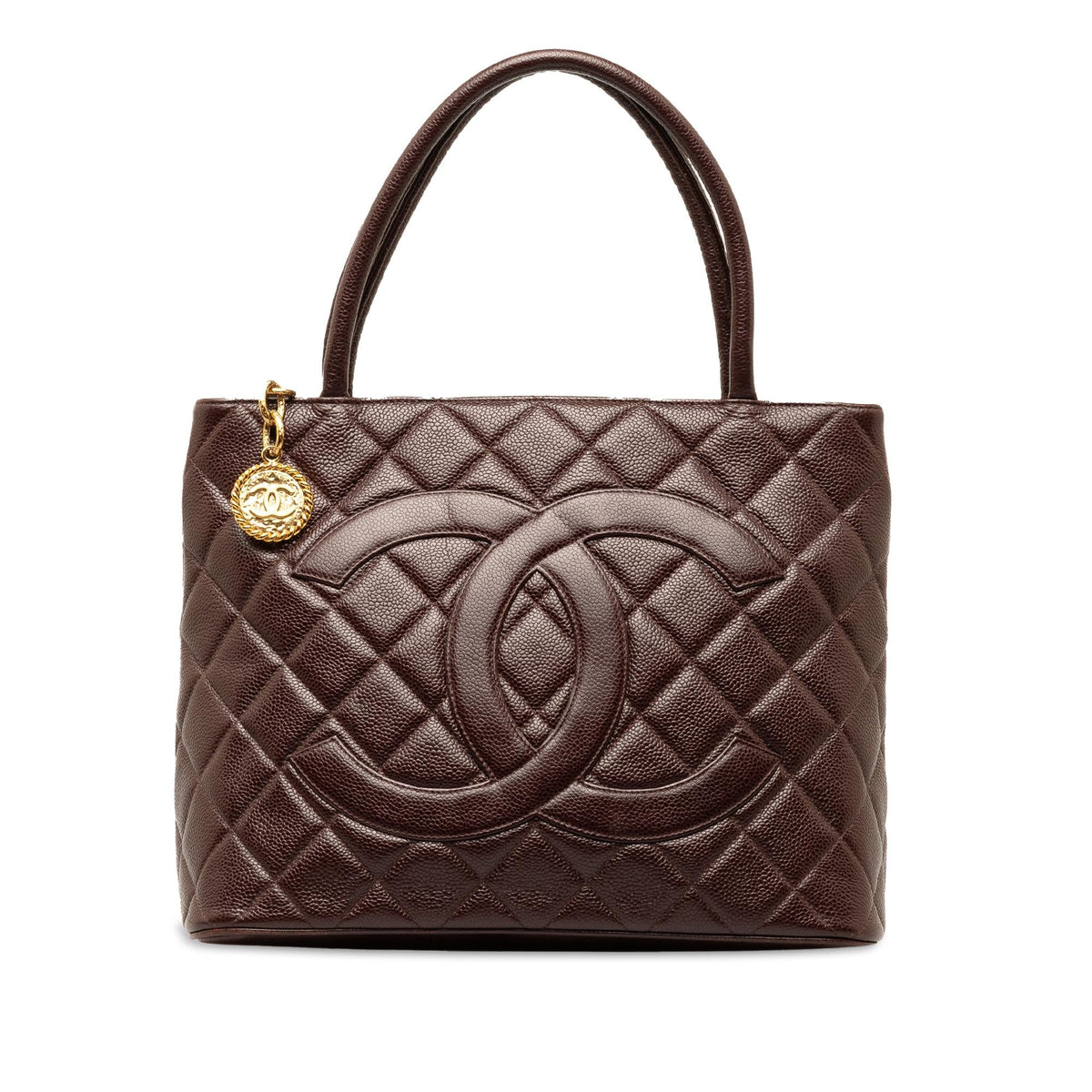 Chanel Bags Chanel Caviar Medallion Tote (-UvsxwP) Luxury Designer Leather Handbag
