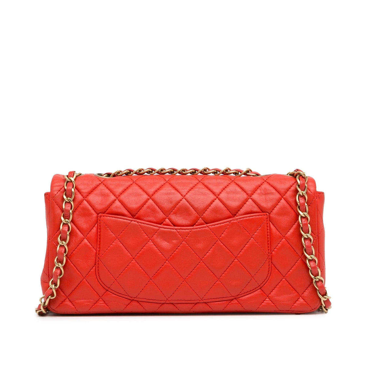 Chanel Bags Chanel Classic Lambskin East West Single Flap (-MyImCq) Luxury Designer Leather Handbag