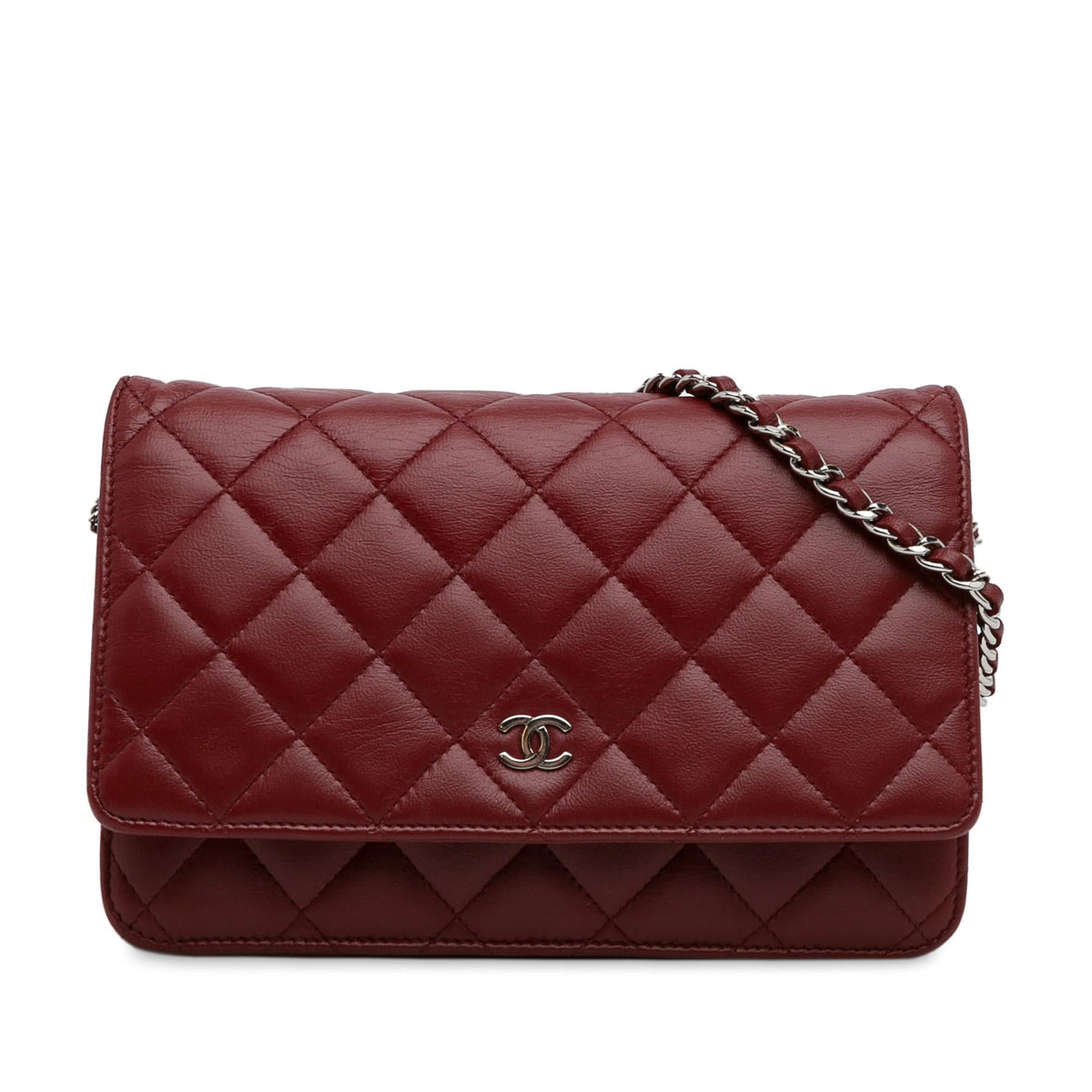 Chanel Wallets? Chanel Classic Lambskin Wallet on Chain (-CGrxCN) Elegant Everyday Leather Wallet