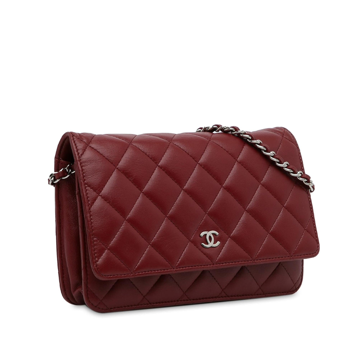 Chanel Wallets? Chanel Classic Lambskin Wallet on Chain (-CGrxCN) Elegant Everyday Leather Wallet