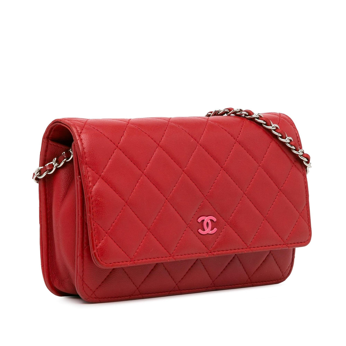 Chanel Wallets? Chanel Classic Lambskin Wallet on Chain (-lnfadS) Compact Luxury Card Wallet