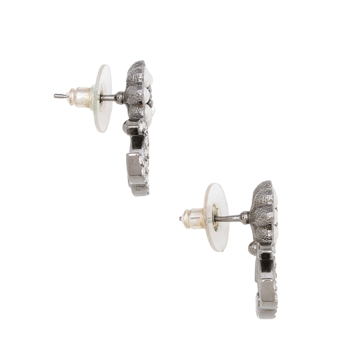 Chanel Jewellery? Chanel Crystal Pearl Flower Drop Earrings (-aiN3WM) Luxury Designer Statement Jewellery