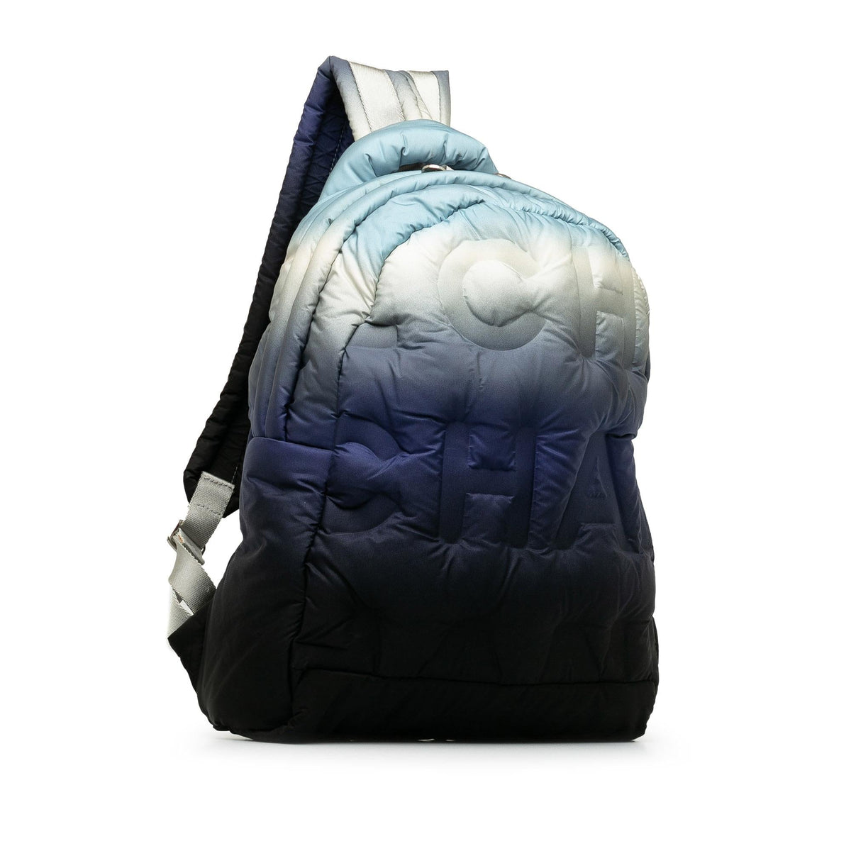 Chanel Bags Chanel Embossed Nylon Doudoune Backpack (-uuLrok) Elegant Everyday Designer Handbag