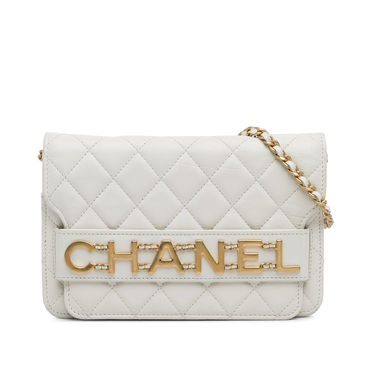 Chanel Wallets? Chanel Enchained Flap Wallet on Chain (-bl91Yx) Premium Leather Designer Wallet