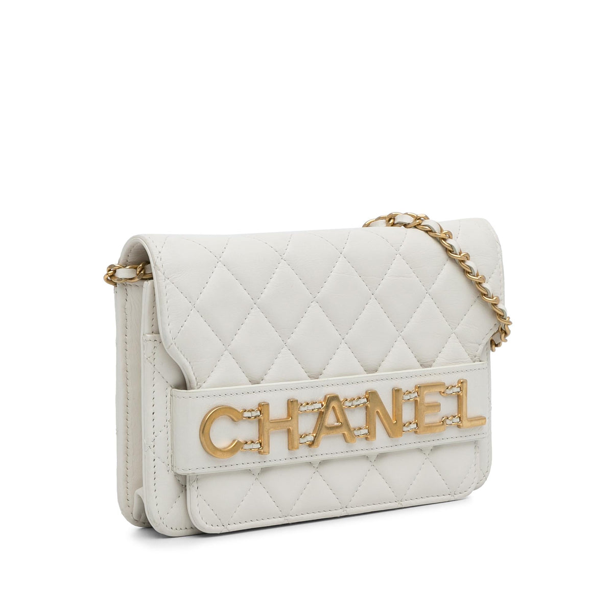 Chanel Wallets? Chanel Enchained Flap Wallet on Chain (-bl91Yx) Premium Leather Designer Wallet