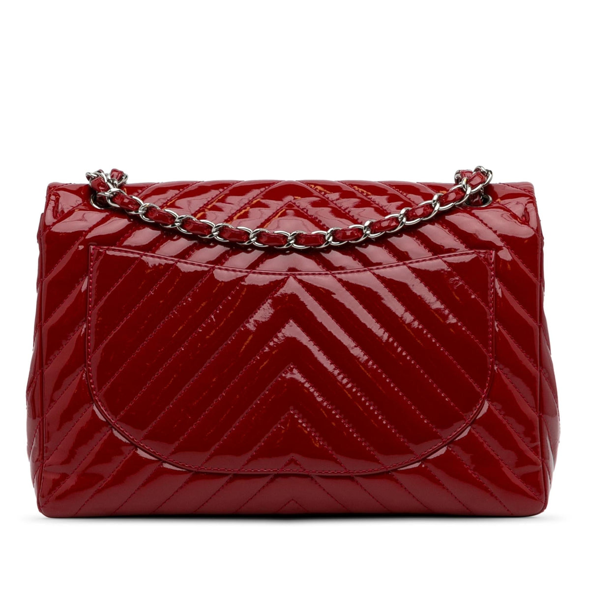 Chanel Bags? Chanel Jumbo Chevron Patent Single Flap (-8b5izz) Elegant Everyday Designer Handbag