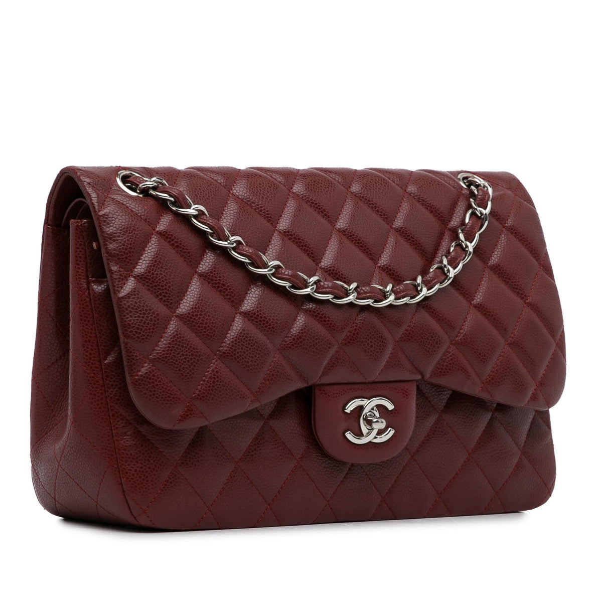 Chanel Bags? Chanel Jumbo Classic Caviar Double Flap (-KjVUlS) Elegant Everyday Designer Handbag