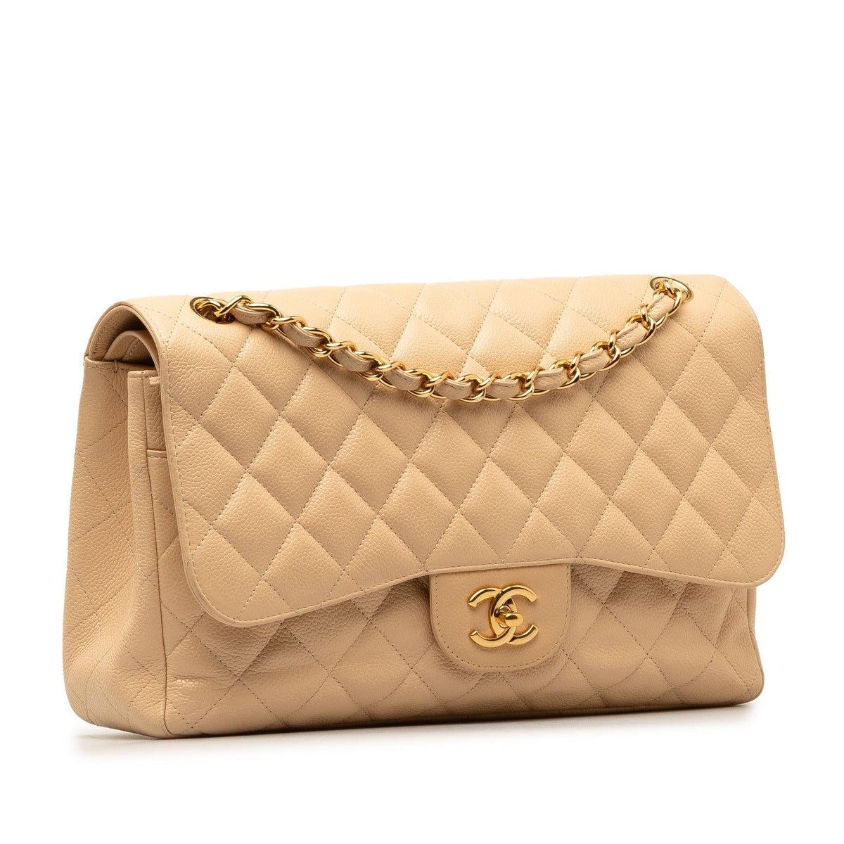 Chanel Bags? Chanel Jumbo Classic Caviar Double Flap (-TG68Ji) Premium Designer Shoulder Bag
