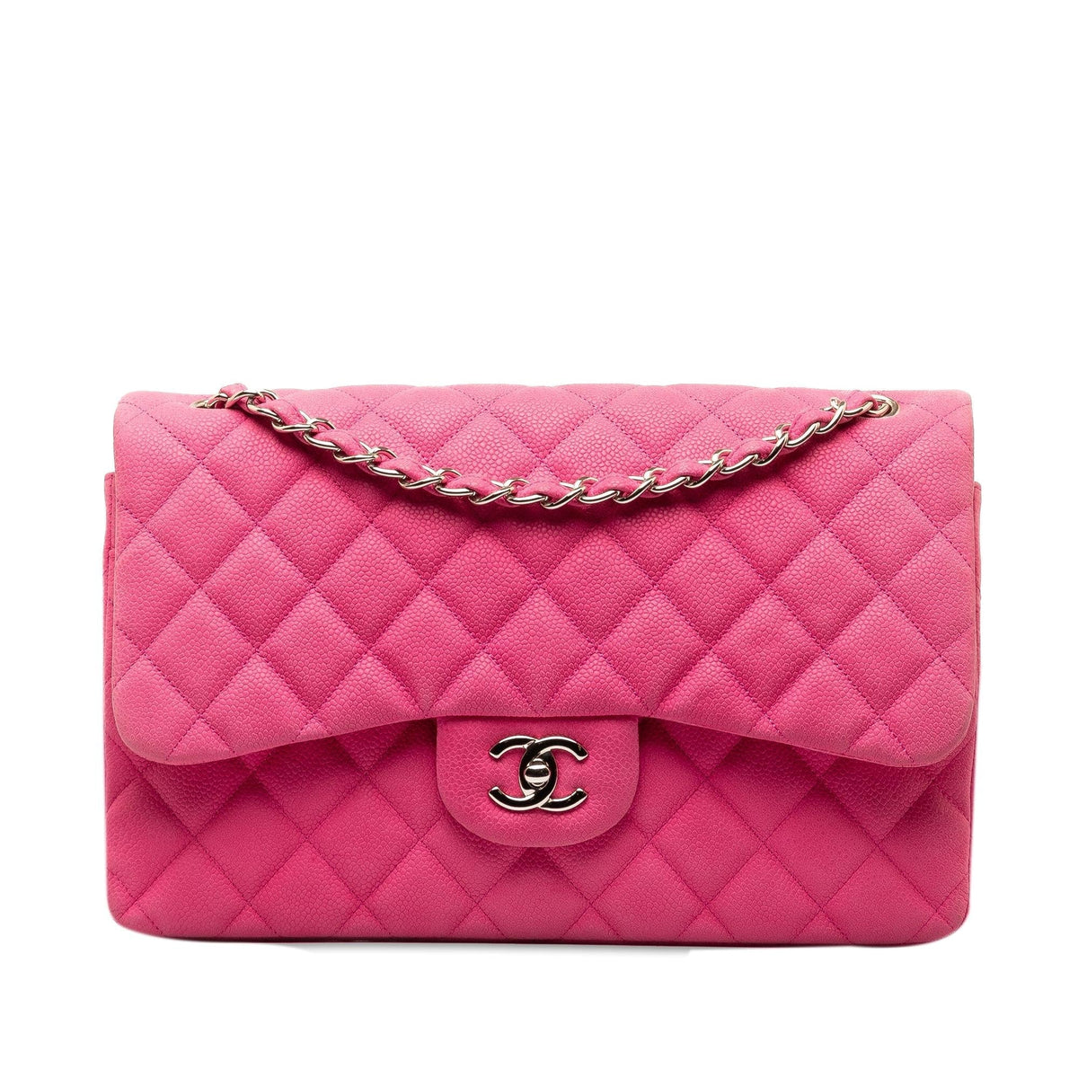 Chanel Bags? Chanel Jumbo Classic Caviar Double Flap (-AaClhK) Luxury Designer Leather Handbag