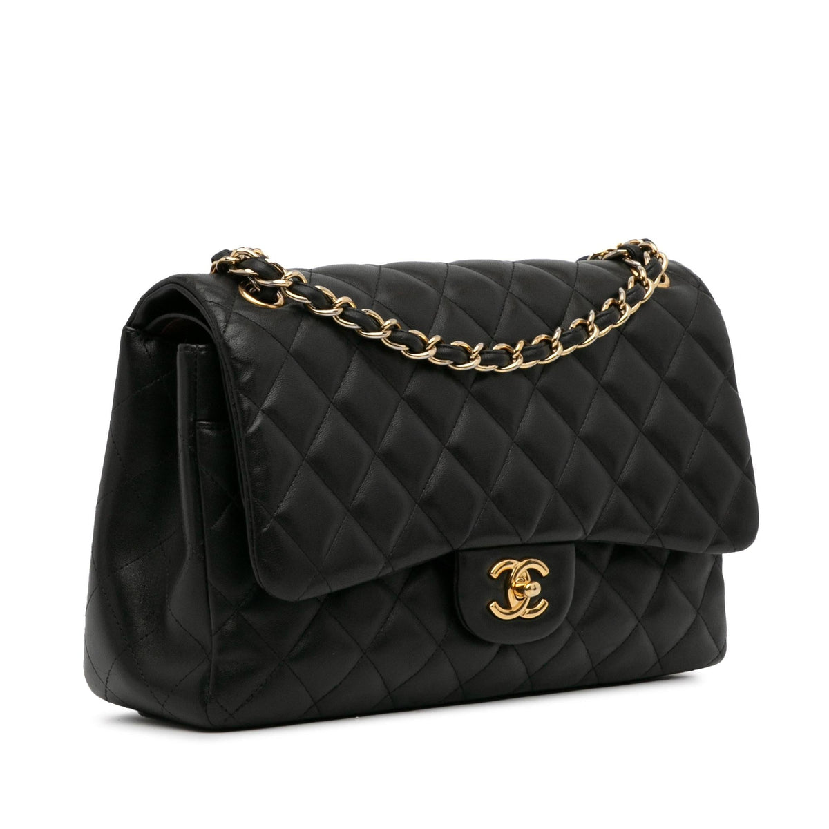 Chanel Bags? Chanel Jumbo Classic Lambskin Double Flap (-FyBqVD) Elegant Everyday Designer Handbag