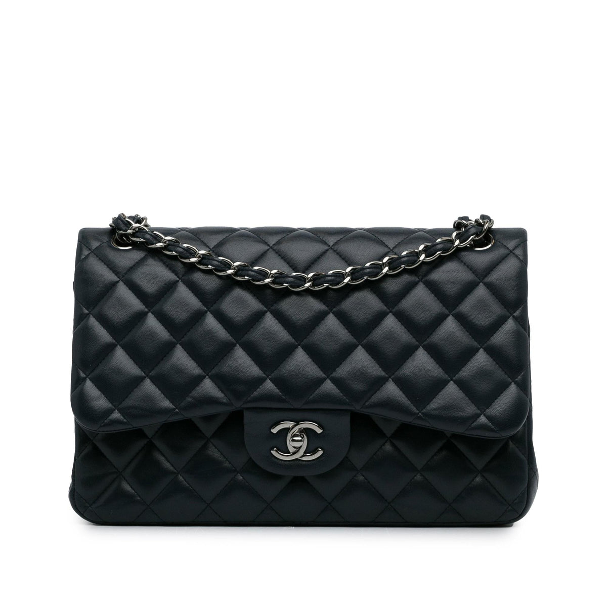 Chanel Bags? Chanel Jumbo Classic Lambskin Double Flap (-BuJDKE) Elegant Everyday Designer Handbag