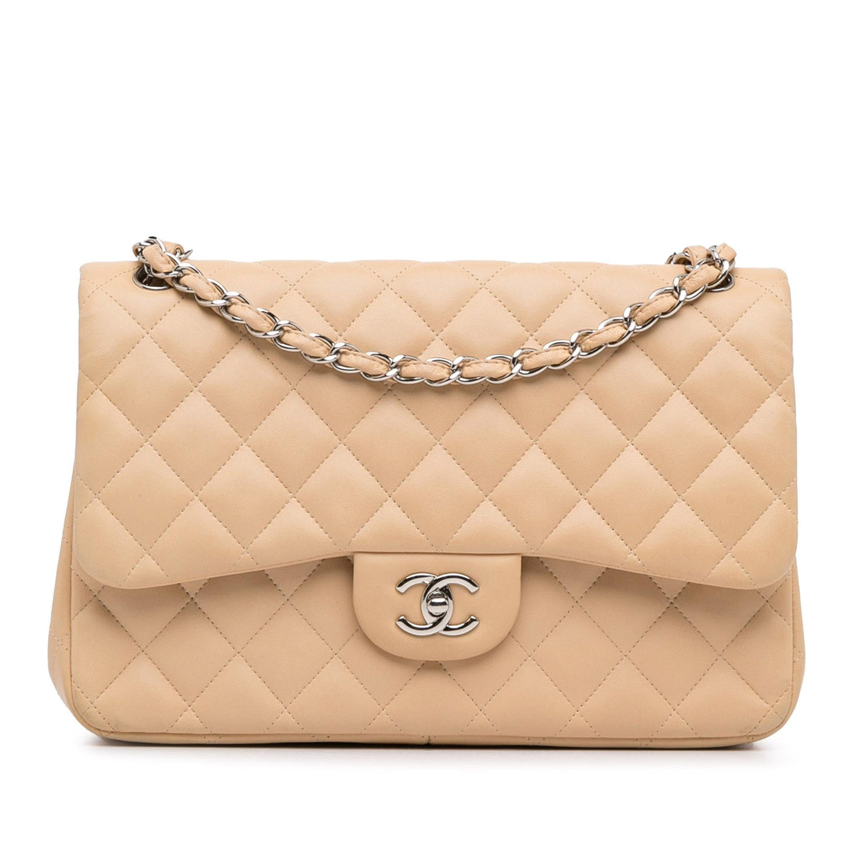 Chanel Bags? Chanel Jumbo Classic Lambskin Double Flap (-0s6J1b) Premium Designer Shoulder Bag