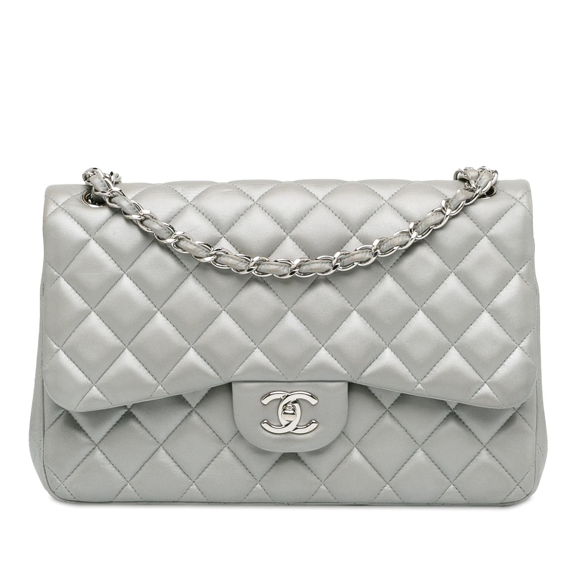 Chanel Bags? Chanel Jumbo Classic Lambskin Double Flap (-FFE2dS) Luxury Designer Leather Handbag