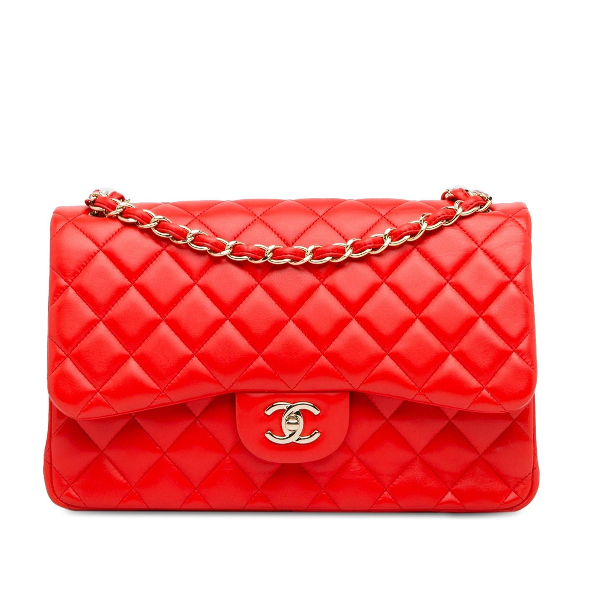 Chanel Bags? Chanel Jumbo Classic Lambskin Double Flap (-UmY2Vt) Premium Designer Shoulder Bag