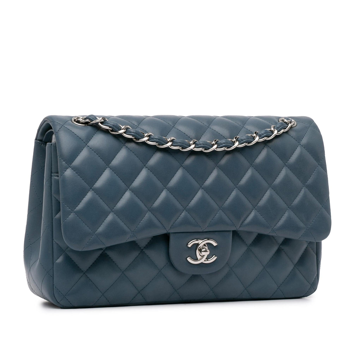 Chanel Bags? Chanel Jumbo Classic Lambskin Double Flap (-fQmKvN) Luxury Designer Leather Handbag