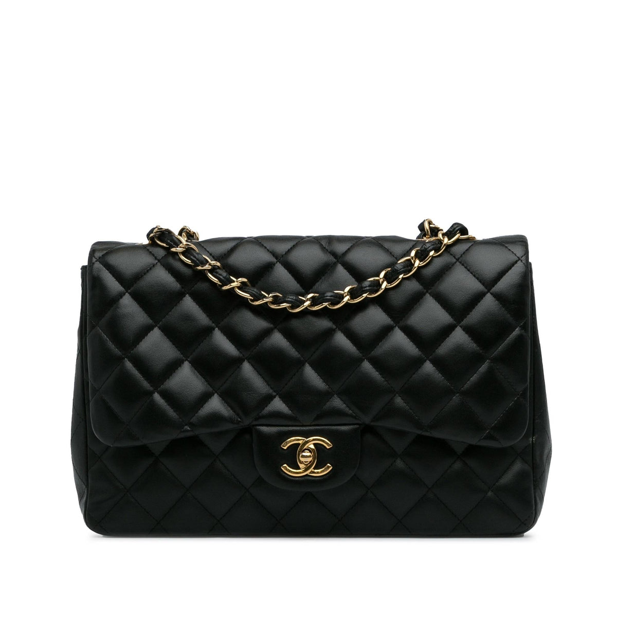 Chanel Bags? Chanel Jumbo Classic Lambskin Single Flap Bag (-9yqInb) Elegant Everyday Designer Handbag