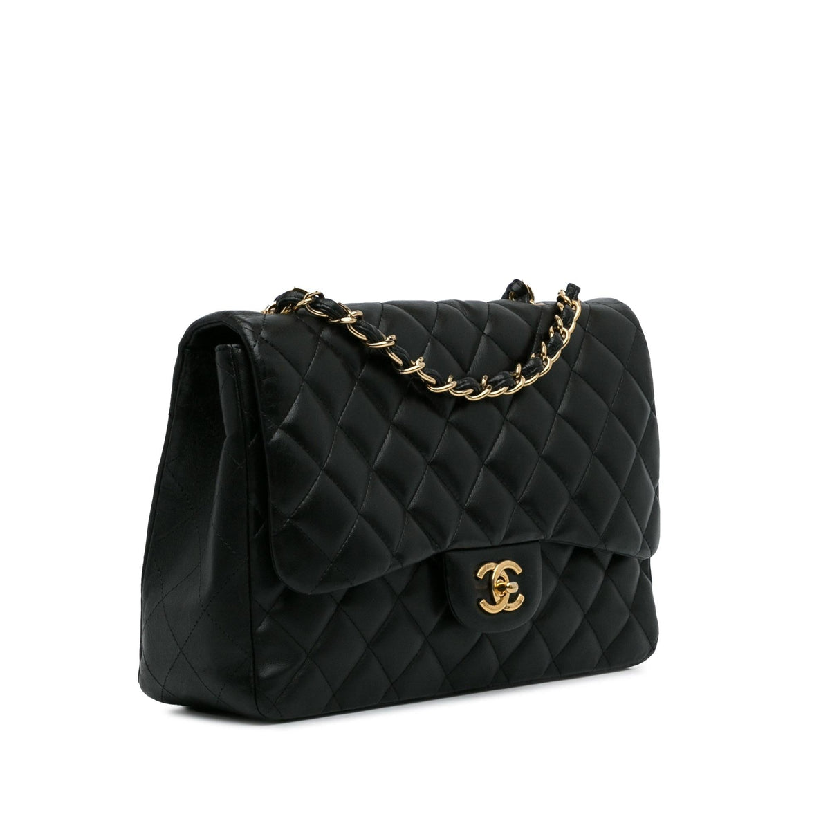 Chanel Bags? Chanel Jumbo Classic Lambskin Single Flap Bag (-9yqInb) Elegant Everyday Designer Handbag